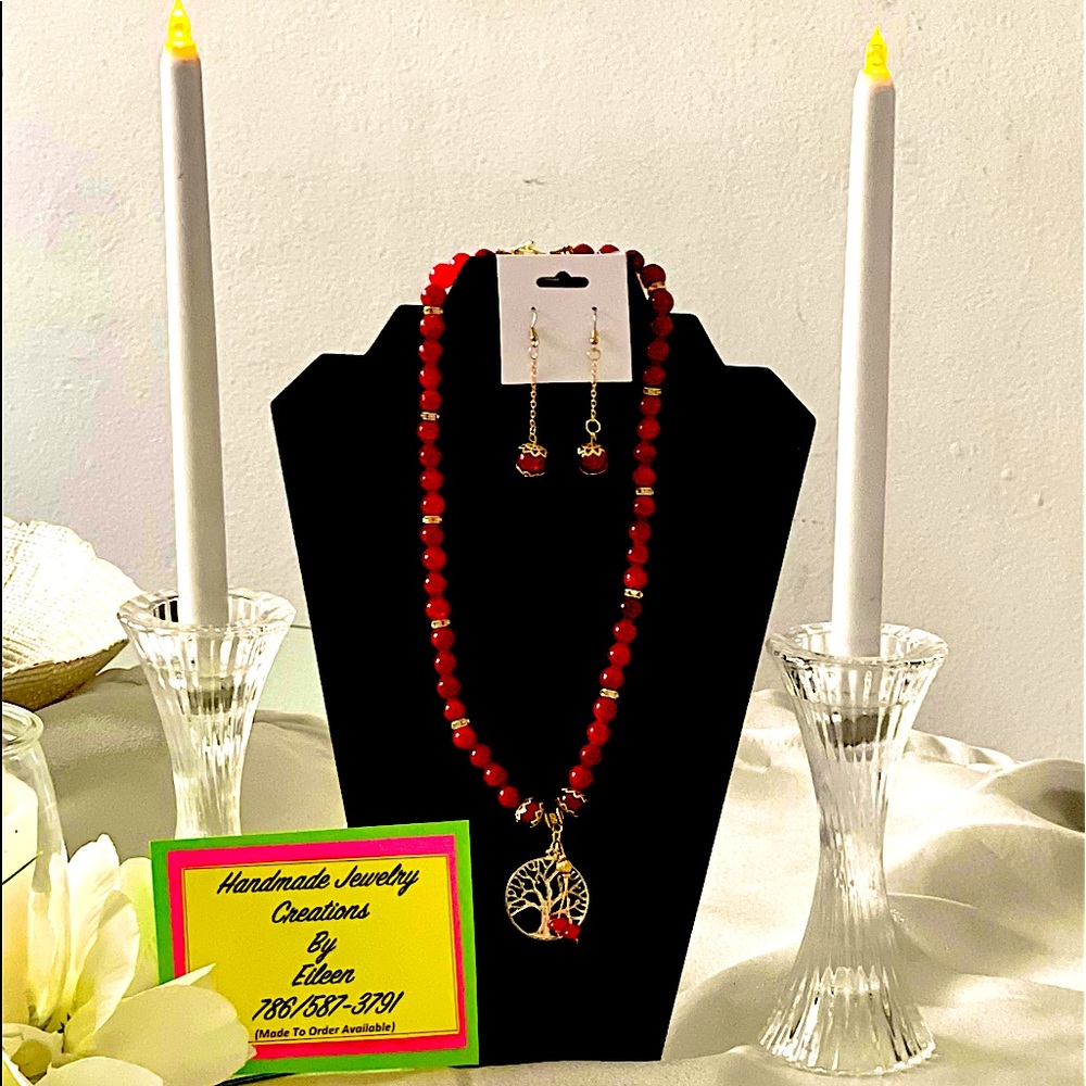 Handmade Necklace and Earrings